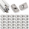 Lyeteung 30 PCS 20 Series M5 T-Slot Nut, Half Round Roll in Spring T Slot Nut, for 6mm Slot 2020 2040 2060 2080 Aluminum Extrusion Profile