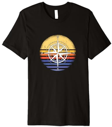 Geocacher Retro Sunset Geocaching Premium Tri-blend T-Shirt