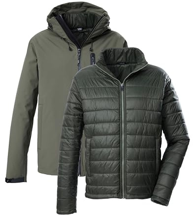 killtec Men's Kow 95 Mn Jckt Outdoor jacket/3-in-1 functional jacket with hood and zip-in quilted jacket