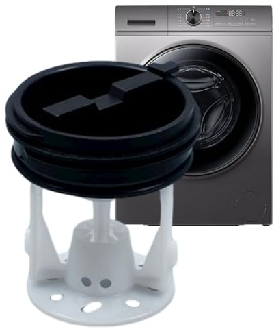 Cubierta de bomba de drenaje para lavadora, repuesto de sello de filtro de pelusa, tapón de tapa de salida de drenaje de lavadora, tapón de drenaje de filtro de pantalla compatible con Midea, cubierta