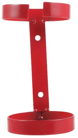 Feuerlöscherhalterung für Wand, Robustes Eisen, Rot, Büro
