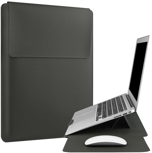 HoYiXi 13,3 tums laptopfodral kompatibelt med New MacBook Pro 14/MacBook Air 13(M1 M2)/ASUS Vivobook 14/HP Pavilion X360/Dell HP ASUS Acer Huawei Matebook 14 tum laptop-fodral, grå