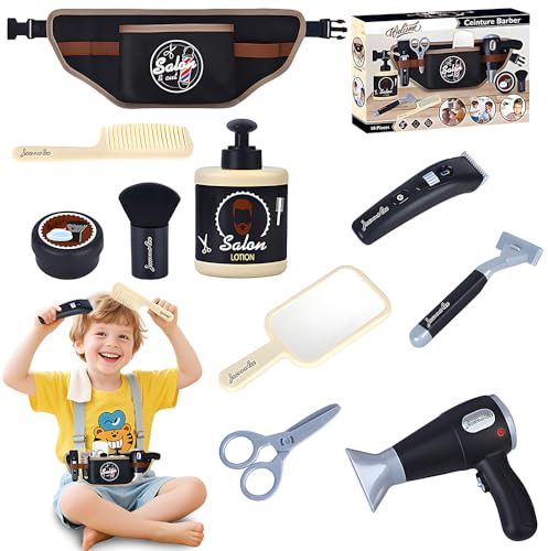 Set Peluqueria Juguete Niña, ADDLIVE Set de Peluqueria Infantil Juguetes, Juguetes de Peluquería para Niñas, Moda Salón Kit Peluqueria con Tijeras, Secador de Pelo, Peine etc, Regalo Niña 4-12 Años