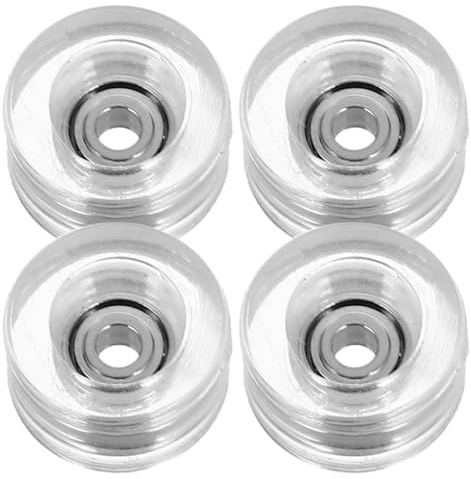 BESPORTBLE Finger Skateboard Wheels with Bearings 4 pcs Replacement Mini Bearing Wheels for Fingerboard Accessories Skateboard Bearing Accessories Repair Parts for Trick Practice