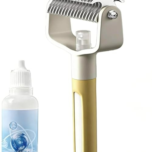 1-Button Pet Grooming Brush - Versatile Anti-Pilling Spray Comb | Professional Hair Remover for Dogs & Cats