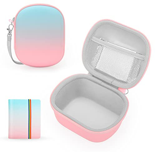 Yinke Tasche Case mit Fotoalbum für Polaroid Go 9035/9071/9070 Instant Camera, Harte Schutzhülle Kinderkamera Reisetasche Hülle - Weihnachten Neujahr Geburtstag Festival Spielzeug Geschenk