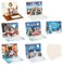 DERAYEE 3D Pop up Weihnachtskarte, 6 Stück Weihnachtskarte mit Umschlag,Grußkarte,Weihnachtskarten, Kinder,Freunde,Damen