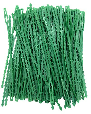 Milisten 1 Satz Garten Schnur Draht Hortensie Einseitig Veranstalter Ausbildung Pflanzenstützen Gartenarbeit Pflanzklammer Gartenbaumfixierer Kabelbinder Für Gartenbäume Plastik Green 120st