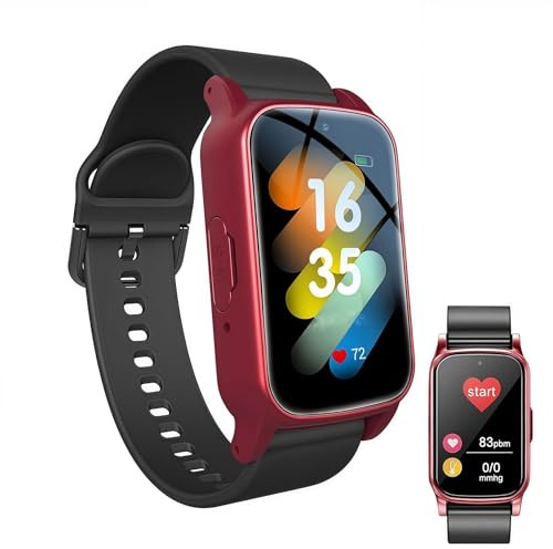 Reloj de otoño para ancianos, reloj inteligente para hombres y mujeres con llamadas SoS y monitoreo de salud, impermeable IP67, pulsera de llamada de emergencia para personas mayores y adultos para