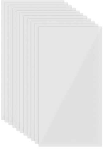 PINGEUI 15 hojas de plantillas de Mylar en blanco, papel translúcido de 12 x 24 pulgadas para cortar vinilo, hojas de plantilla de plástico de 7.5 mm de grosor