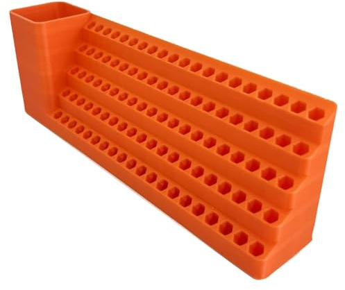 Zicojia Support de Perceuse, Boîte de Rangement pour Embouts de Vis, Boîte à Outils pour Perceuse-Vis-Embouts, Boîte à Outils avec Accessoires 100 Trous.