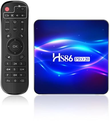 8K UHD Android TV Box 14.0 RK3566 8GB RAM 64GB ROM, HS86 PRO20 Smart TV Box Media-Streaming-Clients Android Reproductor 4K@60hz HDR10 Doble Banda WiFi6 2.4G/5G BT5.4 Ethernet 1000M, Control Remoto IR