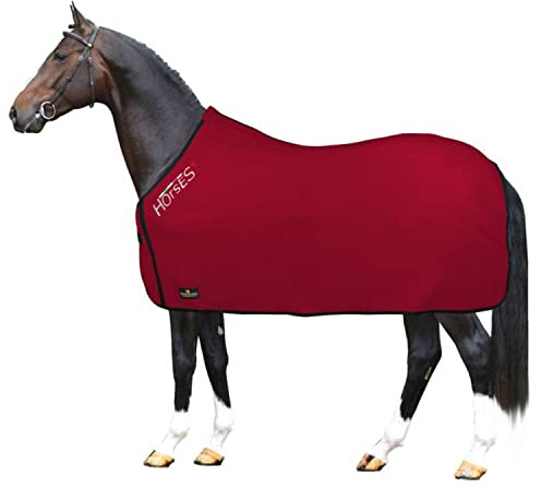 Horses, Couverture en Polaire pour Cheval, Modèle Basic, Souple et Confortable, Idéale pour Le Transport e Après Le Travail