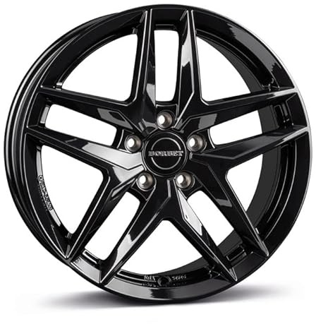 Borbet Jantes Z 7,5 x 18 ET48 5 x 112 Noir Aluminium Roues Compatibles avec Audi A3 A6 S3 TT