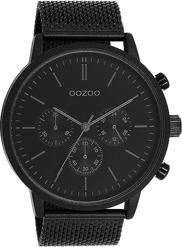 Oozoo Timepieces Herren Uhr | Armbanduhr Herren mit Lederarmband | Hochwertige Uhr für Männer | Edle Analog Herrenuhr in rund | C11204