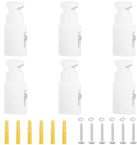 6 Pièces Fixation Seche Serviette Fixation Radiateur Fonte Support Radiateur Distance Réglable Support Radiateur Convient aux Radiateurs de Salle de Bain Droits ou Courbes