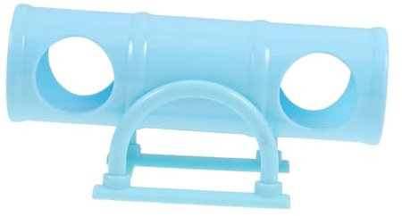 Happyyami Hamster-Tunnel-Spielzeug Hamsterversteck Hamsterröhrenspielzeug Tunnelspielzeug Für Kleine Haustiere Hamsterröhrentunnel Kaninchen-tunnelspielzeug Kleintiertunnel Abs Sky-Blue