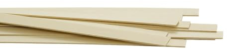Listones de contrachapado de 5 mm – listones de 100 cm de largo – corte de contrachapado de álamo de 5 mm de espesor – individual o en conjunto – decoración para bricolaje