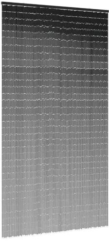 vidaXL Rideau Anti-Insectes Gris foncé 120x220 cm Bambou, Rideau Anti-Mouches, moustiquaire de Porte, Rideau Anti-Mouches perlé, moustiquaire