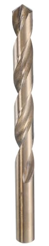 QUARKZMAN Metallborr, Ø 12,3 mm, M35 borr i rostfritt stål, HSS spiralborr för metall, stål, aluminium, plast, trä