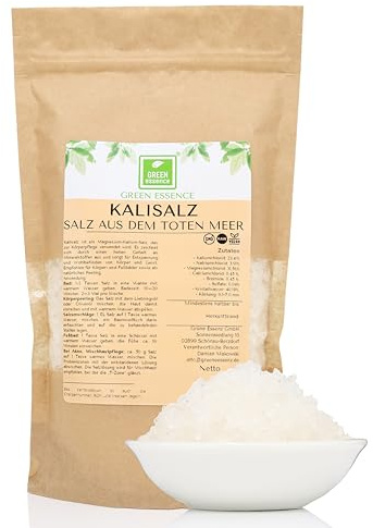 Kalisalz aus dem Toten Meer von der Grünen Essenz - Totes Meer Salz - feines Meersalz Badesalz ohne Zusätze - Totes Meer Badesalz