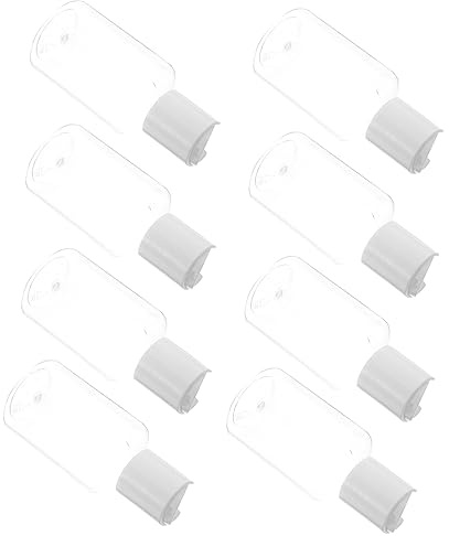 ERINGOGO Set da 15 Bottiglie da Viaggio 50ml in Plastica Riutilizzabili e Portatili per Shampoo e Lozione Corpo, Facili da Usare, per Viaggi D'affari e Sport Colore Casuale