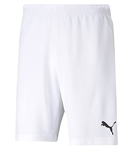 Puma teamRISE Short Jr, Pantalón Corto Unisex niños, Multicolor (White/Black), 164