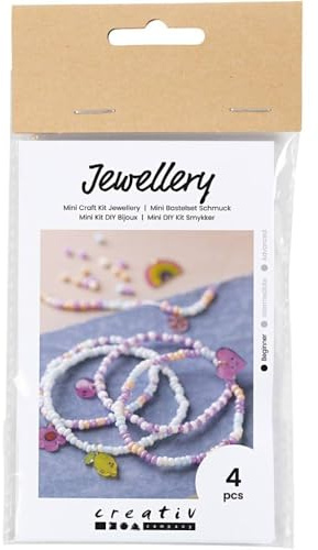 Creativ Mini-Bastelset Schmuck, Schrumpf-Kunststoffarmbänder, 1 Packung