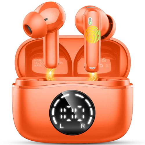 chalvh Auriculares Inalambricos Bluetooth con Cancelación de Ruido,Cascos Inalambricos Bluetooth con Hi-Fi Estéreo