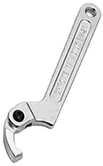 GOZAR Cromo Vanadio Llave de Gancho Ajustable C Llave Herramienta 19-51 mm 32-76 mm 51-120 mm - Cabeza Cuadrada 1