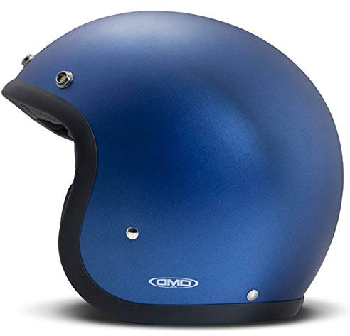 DMD Jethelm Motorrad Vintage, Blau, Größe S