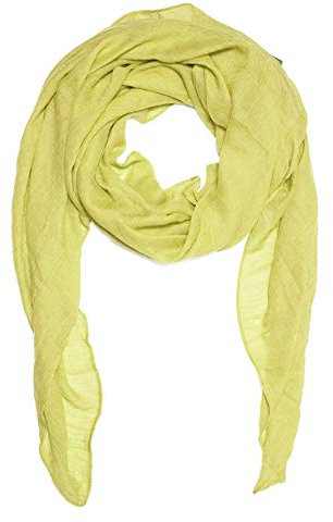 Kandharis leichter Sommerschal weiche Schal Halstuch Tuch für Damen XXL Einfarbig Pastelltöne Baumwolle Viskose WS-72 11- Zitronengelb