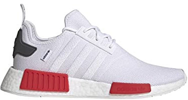 adidas Originals Herren NMD_r1 Sneaker, Cloud White Cloud White Vivid Red, 45 EU