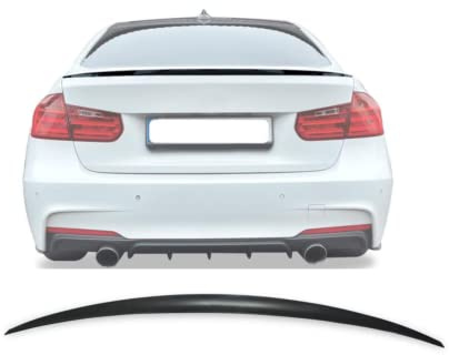 London Auto Style Rear Trunk Spoiler Compatible with BMW 3 Series F30 and F80 2012-2018 Piano Black