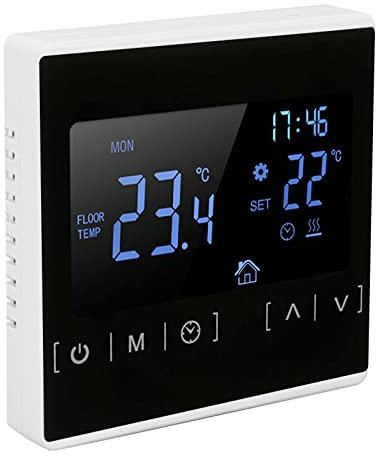 Smart Thermostat, Programmable Backlit Digital Thermostat for Home Easy to Read, Household High Accuracy Heating Cooling Dual Control Thermostats for Floor Heating