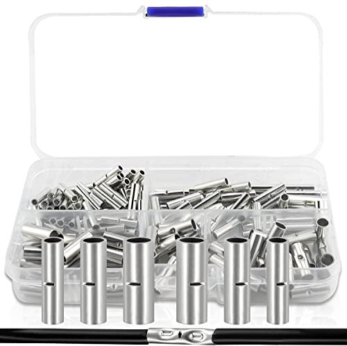 Connecteur Bout à Bout Non Isolé Connecteurs Electrique de Soudure Cosses de Fils à Raccordement Électriques a Sertir Connecteur à Compression pour Câble de Batterie