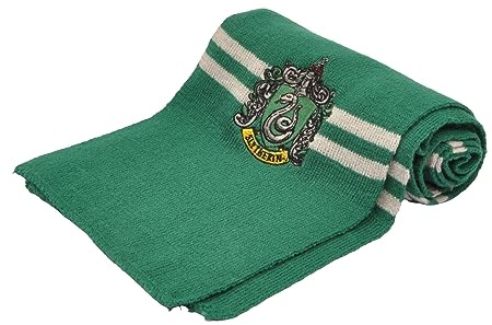 Ciao - Bufanda Slytherin original Harry Potter con emblema bordado