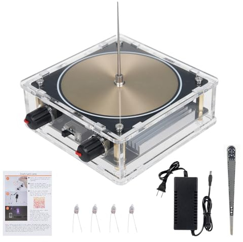 Shkalacar BT Version Kit de Bobine sans Fil, Bobine de Plasma d'arc expérimental, Artificielle de Haut-Parleur BT, modèle de Jouet de Bureau Scientifique d'expérimentation de Transmission sans Fil