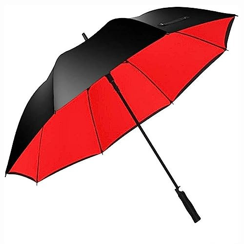 Golfschirme, 180 cm extra großer Golfschirm, doppellagiger, belüfteter Regenschirm mit langem Griff, Wind- und regensichere Stockschirme, Sonnenschirme für Sportschirme (Color : A)