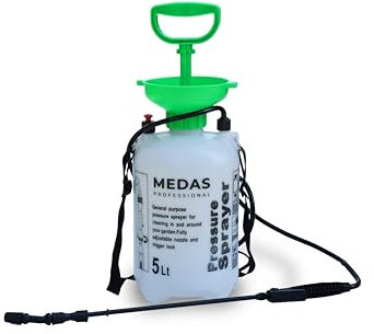 MEDAS PRO - Pulvérisateur avec lance de 5 l - Pulvérisateur à pression de jardin - Flacon pulvérisateur 5 l - Pulvérisateur de jardin - Pulvérisateur à pression - Accessoires de jardin - Pulvérisateur
