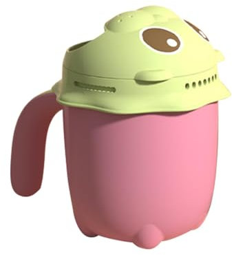 Haarspülbecher, Baby-Shampoo, Wasserfall-Badetasse, niedliches Cartoon-Design, Wasserfall-Spülbecher zum Bewässern von Pflanzen, Zähneputzen, Haare waschen und Baden