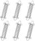 Realand 6-Pack Spannfeder für Zeltseil, Camping Zelt Frühling Schnalle Veranda Schwingen Federn Stahl Sonnenschutz Markise Seil Spanner Spanner, Hund Leine Stoßdämpfende Feder