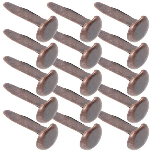 DOITOOL 50stücke Metall Brads Papierverschlüsse Mini-brads Zweibeinige Nägel Bastel-brads Für Papierhandwerk DIY-brads Und Dekorative Brads