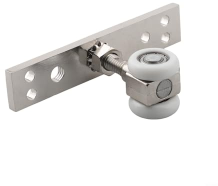 EcoLivzen Folding door hanging wheel with zinc alloy and nylon construction designed for cabinet and sliding doors supporting heavy door loads