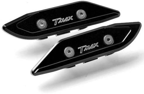 T Max 530 Moto Arrière Rétroviseurs Latéraux Trou Cache Bouchon pour T-Max T Max TMAX 530 2012 2013 2014 2015 2016 2017-Noir