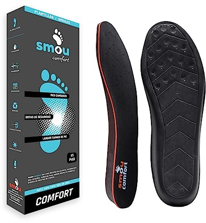 Solette Comfort SMOU Comfort – Memory Foam PU a Tocco Morbido e Ammortizzazione – Traspiranti – Uomo Donna per Scarpe, Stivali e Uso Quotidiano (39-40)