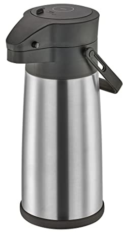 Cilio Pumpkanne Festino 2,2 Liter, mit praktischem Tragegriff, Doppelwandig, mit Pumpsytem, 12 Stunden heiß, 24 Stunden kalt