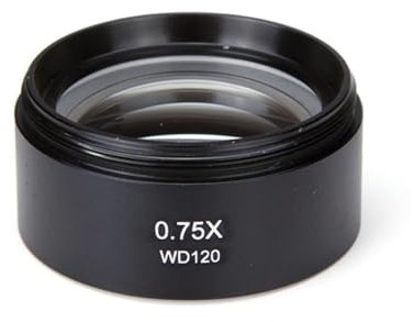 Mikroskop Objektivlinse Objective Lens für Stereomikroskope, Barlow-Linse Objektiv, 0.75X
