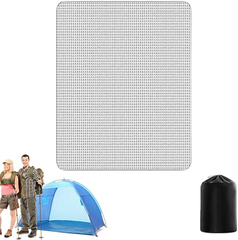 Camping-Pads zum Schlafen, Camping-Isomatte,Strandmatratzenauflage aus Aluminiumfolie - Schlafmattendecke für Camping, isolierende Zeltunterlage, thermische Picknickmatte für Outdoor-Aktivitäten
