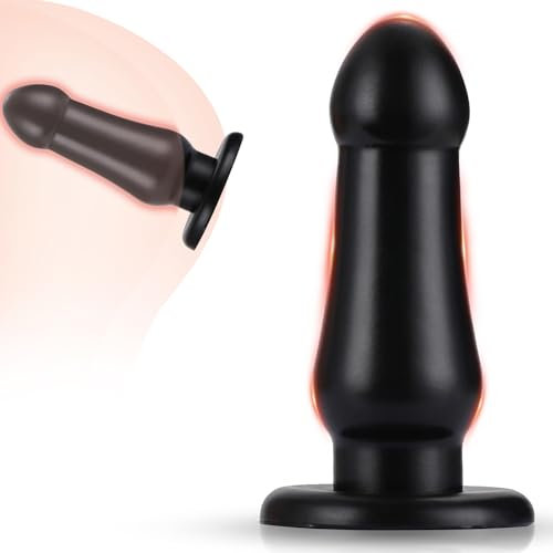 BDSMAGE Analdildo XXL mit Saugnapf,Analplug Buttplug Analspielzeuge Plugs Sexspielzeug Analdehner Anal Toys erotisches Sex Spielzeug ab 18 für Paare Frauen Männer extrem (Schwarz)